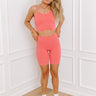 Up At Dawn Ribbed Crop Tank in Dusty Rose Image - 1