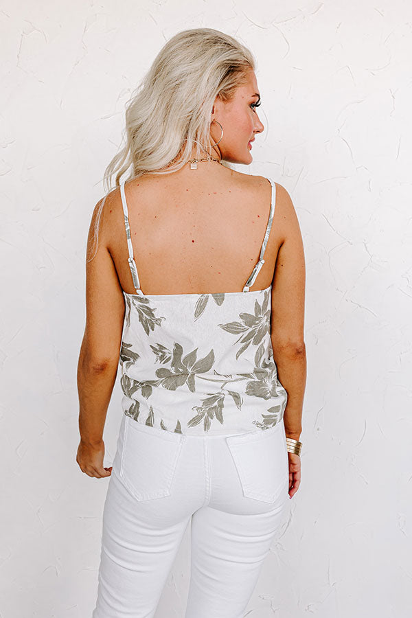 Miami Skyline Linen-Blend Tank Image - 2