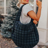 Travel Far Puffer Tote In Black Image - 1