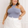 Sweet And Casual Bodysuit In Dark Airy Blue Curves Image - 1