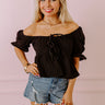 Play It Again Babydoll Top In Black Image - 1