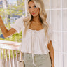 Play It Again Babydoll Top In Ivory Image - 1