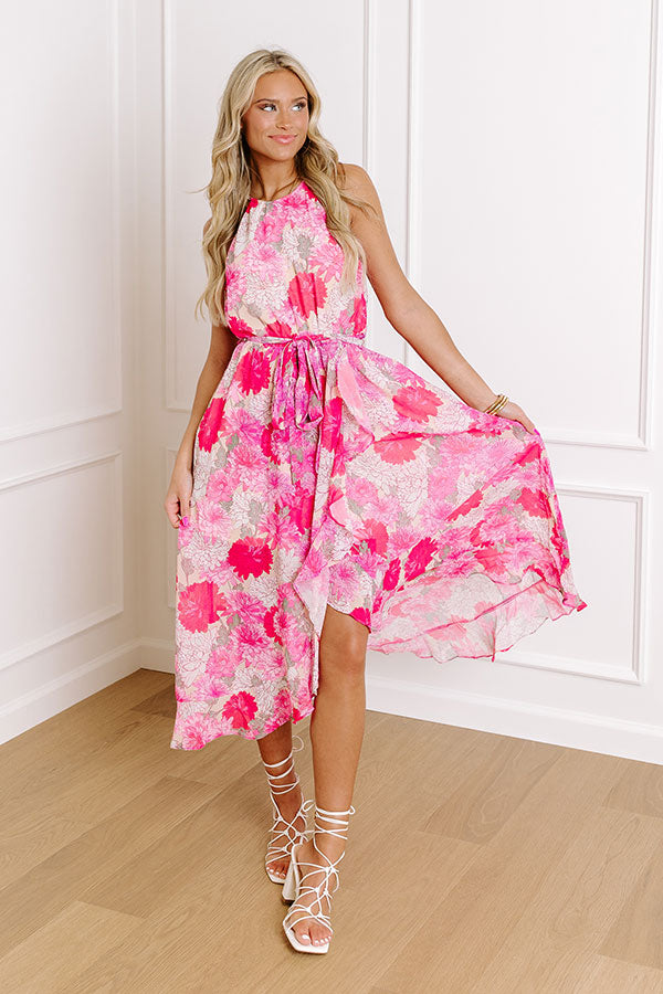Memories On Repeat Floral Midi Image - 1