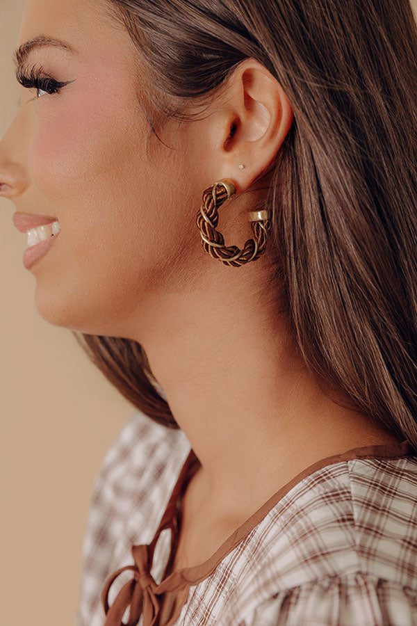 Feeling Confident Hoop Earrings