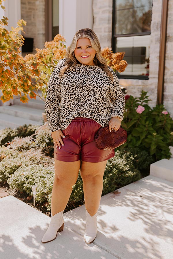Dare To Indulge Leopard Shift Top Curves Image - 1