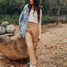 Austin Nights Faux Leather Pants In Iced Latte Image - 1