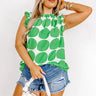Brunch And Go Shift Top In Kelly Green Curves Image - 1