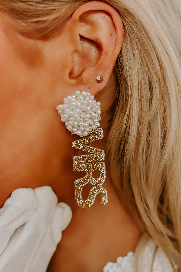 The Mrs. Earrings In Gold Image - 2