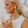 I Am The Mrs. Earrings In Ocean Wave Image - 1