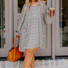 Maple Grove Shift Dress In Beige Curves Image - 1