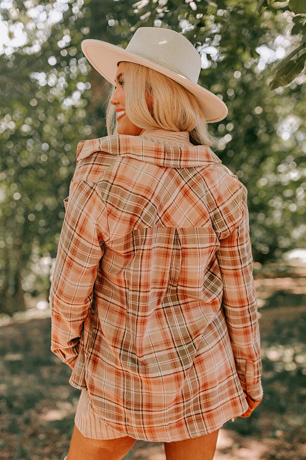 Come Pick Me Up Flannel in Blush Image - 4