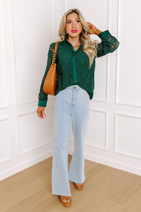 Fairest Of Them All Lace Button Up Image - 1