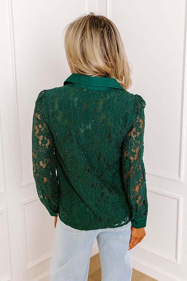 Fairest Of Them All Lace Button Up Image - 4