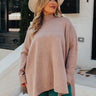 True Warmth Shift Sweater In Dusty Purple Curves Image - 1