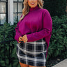 True Warmth Shift Sweater In Orchid Curves Image - 1