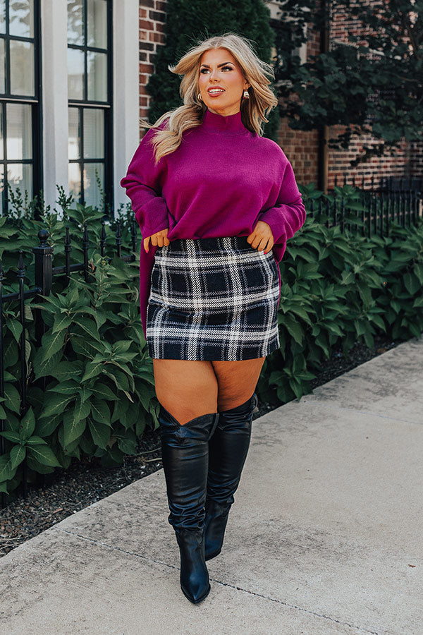 True Warmth Shift Sweater In Orchid Curves Image - 2