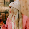 Snowfall Feels Cable Knit Beanie In Stone Image - 1