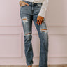 Judy Blue The Alexa Midrise Distressed Jean Image - 1