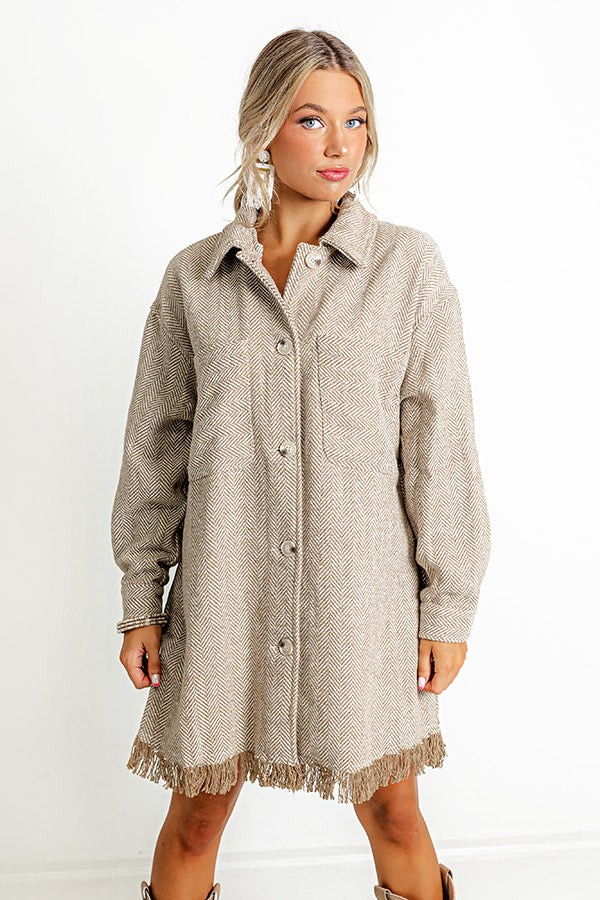 Pumpkin Spice Please Tweed Jacket Image - 2