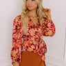Whirl The Night Away Satin Wrap Top Image - 1