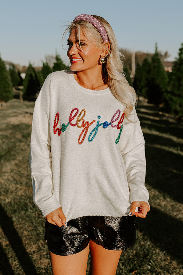 Holly Jolly Tinsel Sweater Image - 5