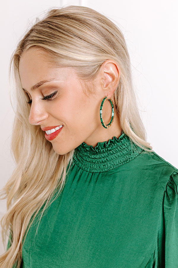 Small Town Romance Hoop Earrings Image - 1