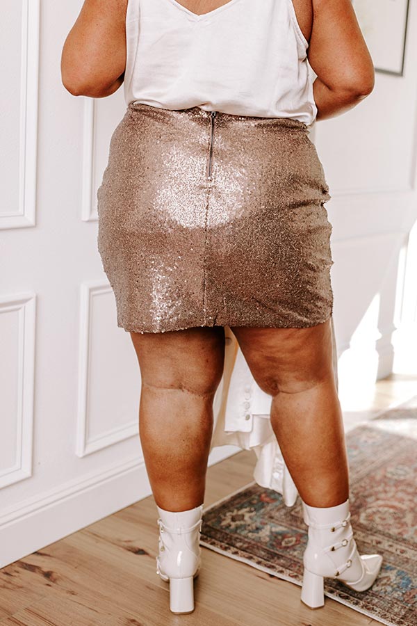 Luxe Moment Sequin Skirt Curves Image - 3