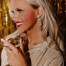 Champagne Campaign Earrings Image - 1