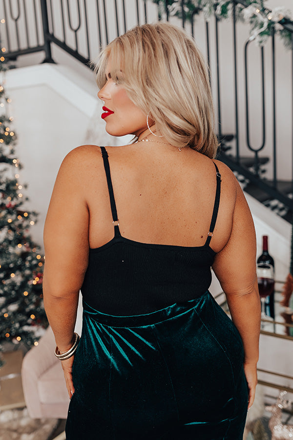 Try To Flirt Lace Trim Bodysuit Curves Image - 2