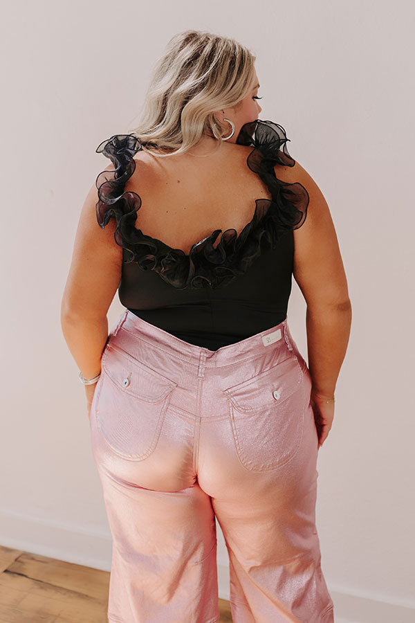 Dashing Darling Bodysuit In Black Curves Image - 4