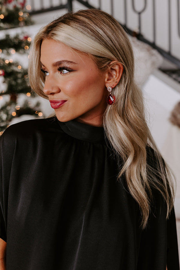 Pour The Pinot Earrings