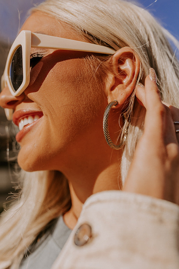 Downtown Show Hoop Earrings Image - 2