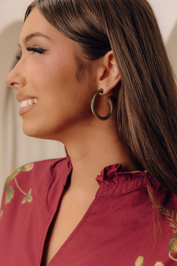 Plaza Nights Hoop Earrings Image - 1