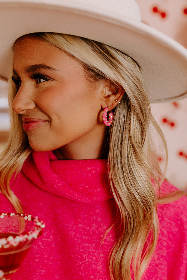 Winning Hearts Hoop Earrings Image - 1