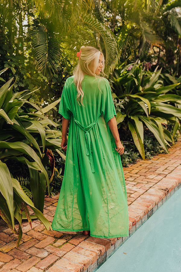 Rooftop Pool Mesh Overlay In Kelly Green Image - 2