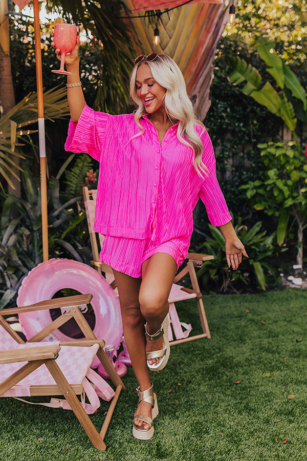 Florida Keys Cutie Pleated Top Image - 2