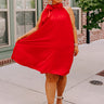 Friday Night Glam Shift Dress In Red Curves Image - 1