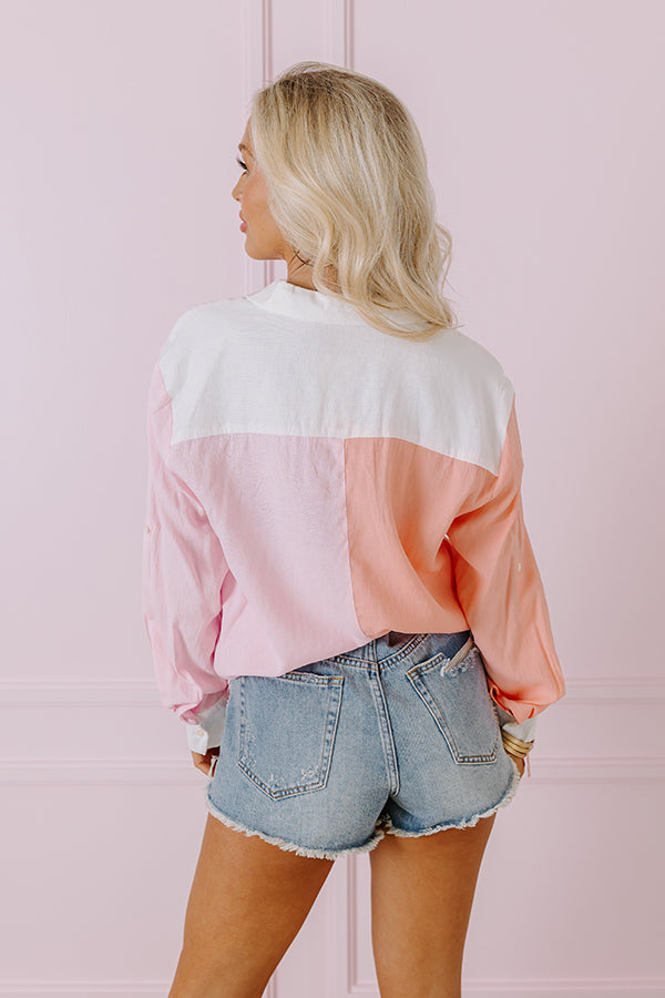 Maine Way Color Block Button Up Image - 3