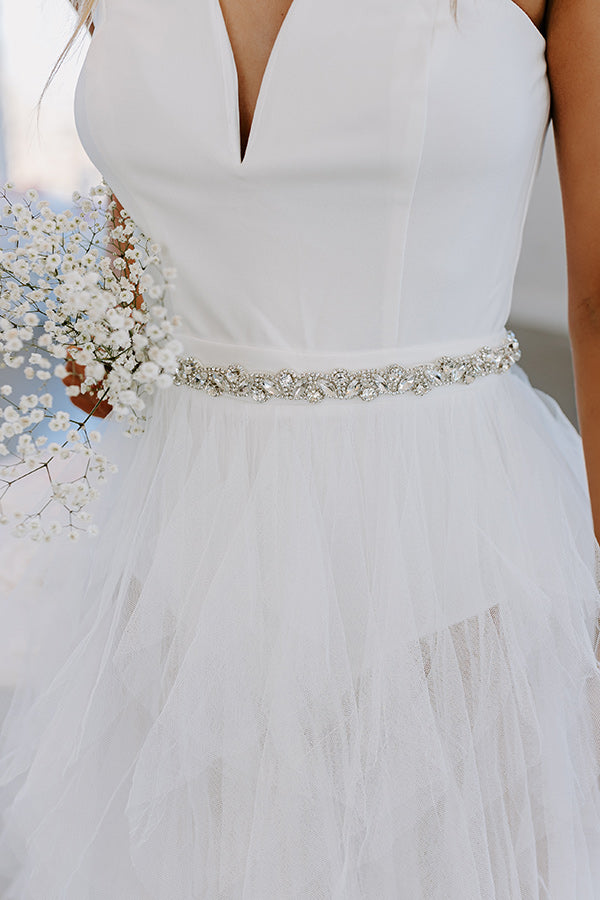 Like A Fairytale Embellished Ribbon Belt/Headband