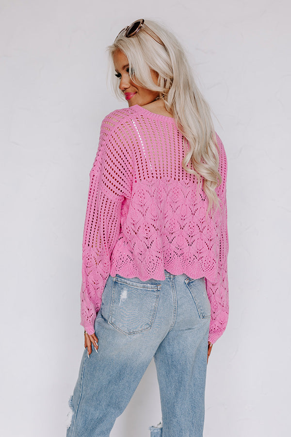 Good Weather Knit Top In Pink Image - 1