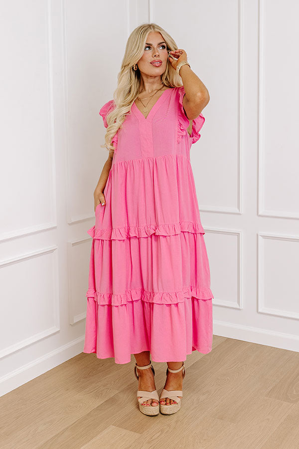 Patio Days Midi In Pink Curves Image - 1