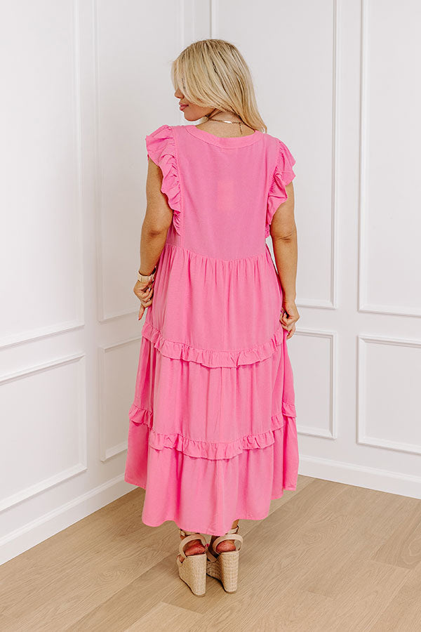 Patio Days Midi In Pink Curves Image - 2