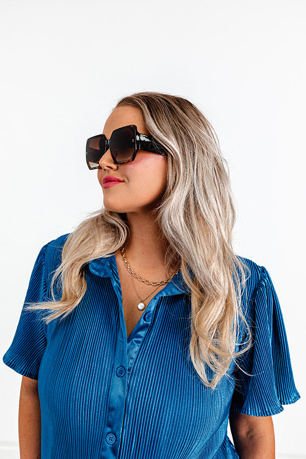 Private Jet Hopping Sunnies In Tortoiseshell