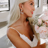 Mrs. Rhinestone Earrings in Gold Image - 1