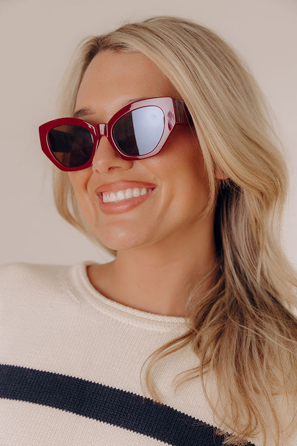 Endless Getaway Sunnies In Wine Image - 1