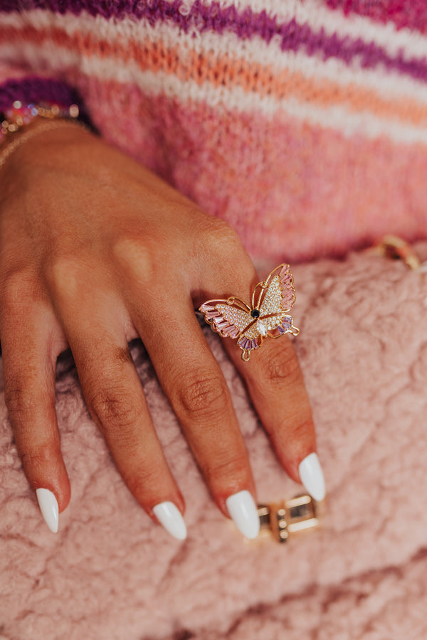 Social Butterfly Ring Image - 2