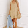 Long Time Coming Shift Dress In Beige Image - 1