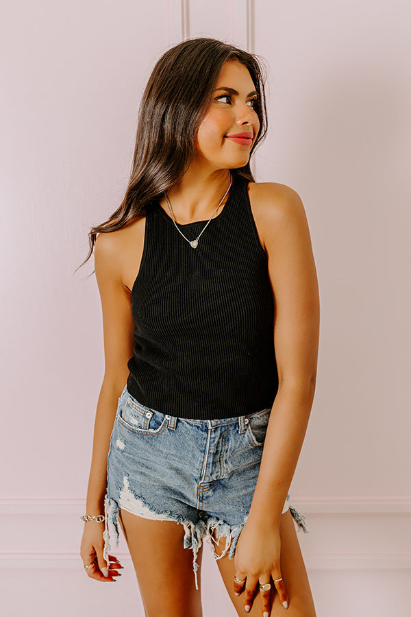 Express It Out Sculpt Top In Black Image - 1