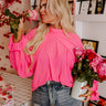 Sweetly Swaying Along Top In Pink Curves Image - 1