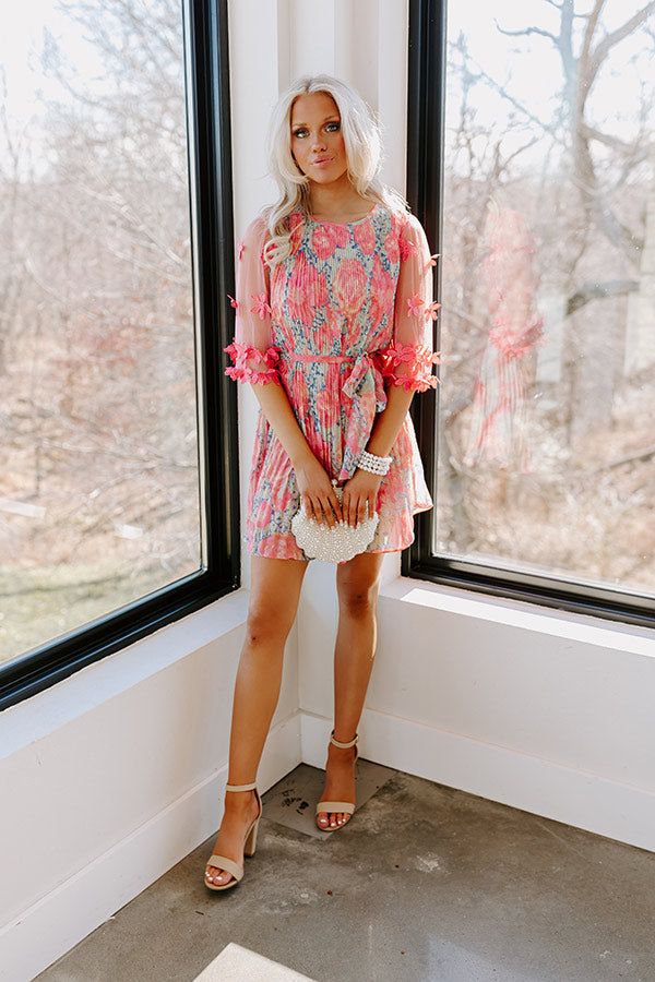 Tea Party Vibes Pleated Dress Image - 5